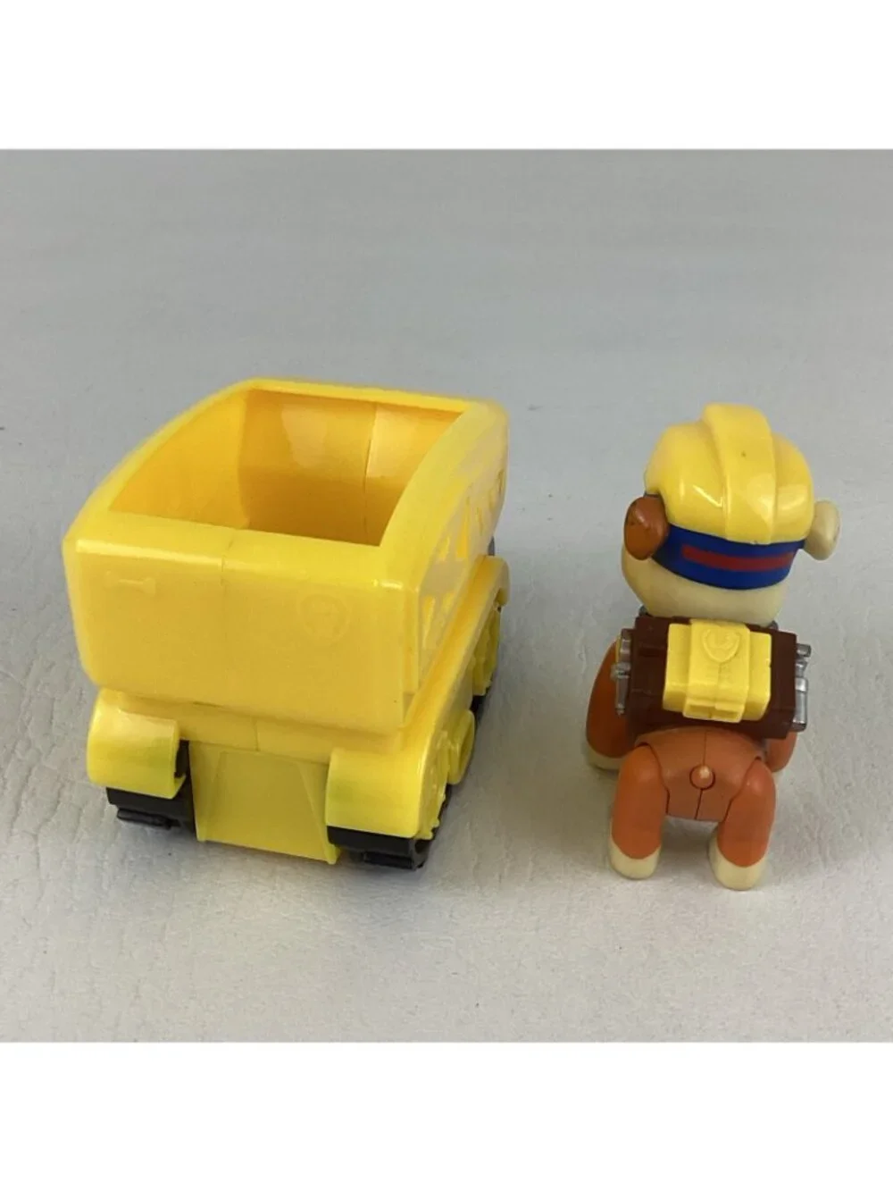 Paw Patrol Super Pups Rubble Action Figure Mini Steam Roller Vehicle Bundle Lot